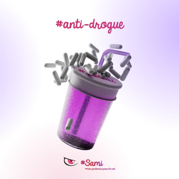 Pack de 3 - Sami - Protection pour verre contre les drogues!
